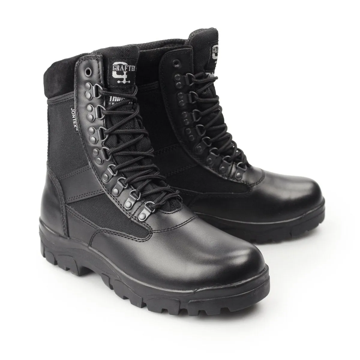 SNIPER Unisex Leather Work Boots Black