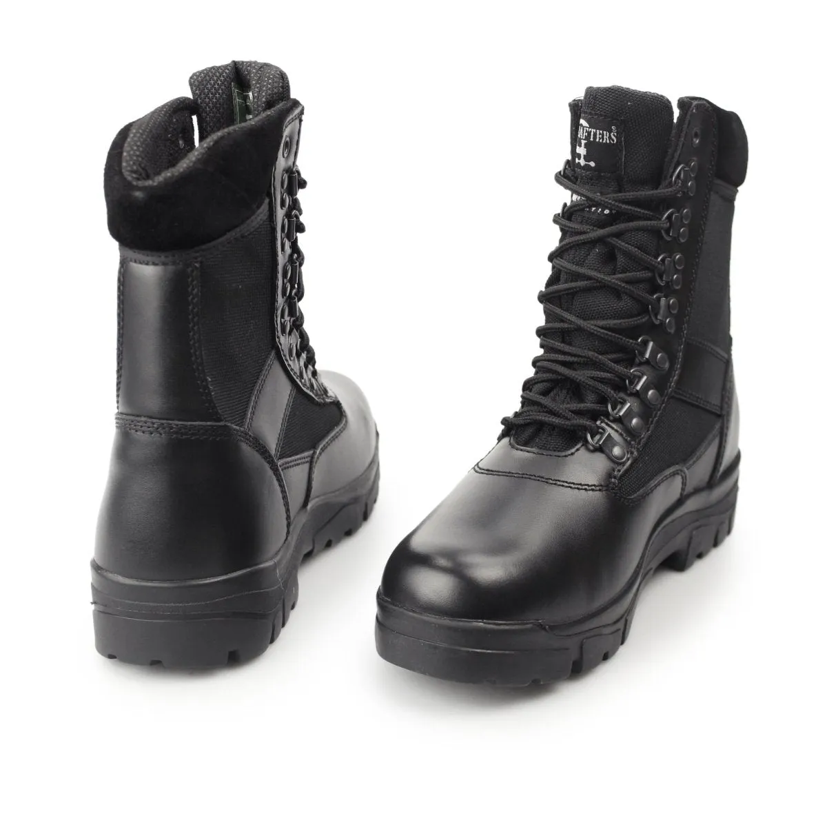 SNIPER Unisex Leather Work Boots Black