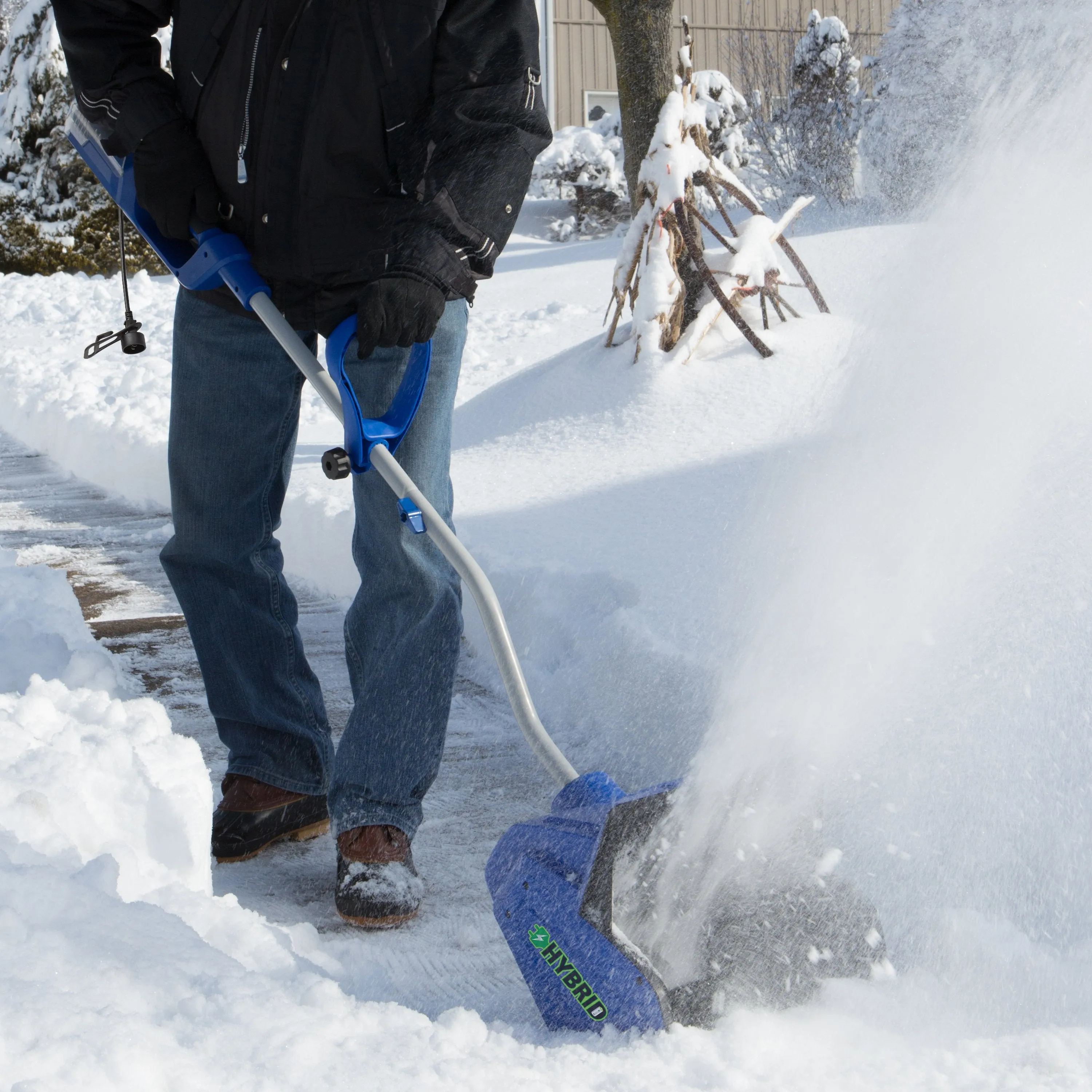 Snow Joe iON13SS-LTE-HYB Hybrid Snow Shovel | 13-Inch | 40 Volt | 2 Ah Battery | Brushless