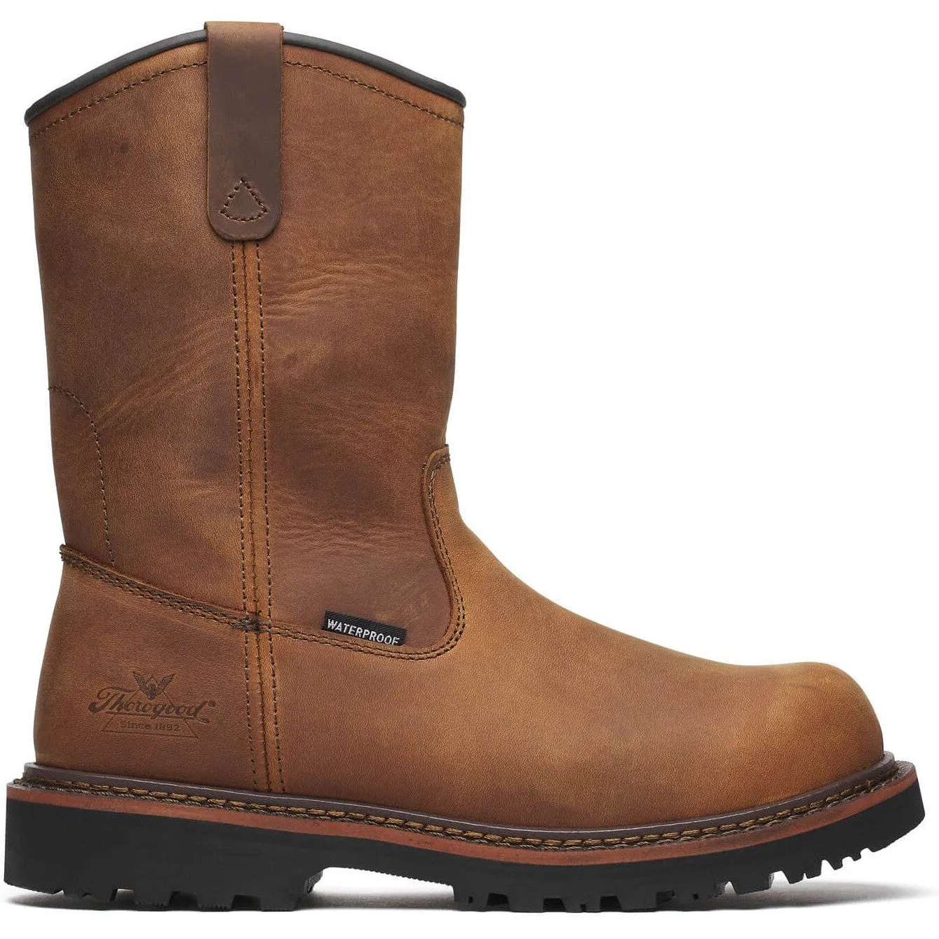 Thorogood Men's Wellington V-Series 11" Semi-oblique WP Work Boot- 804-4343