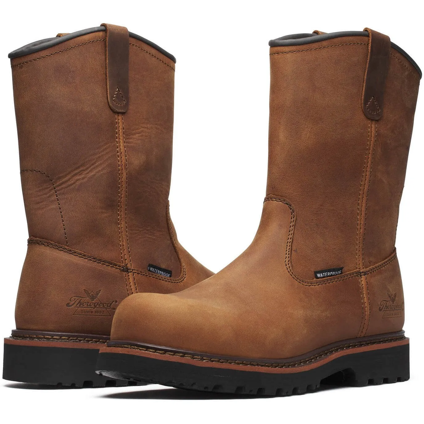 Thorogood Men's Wellington V-Series 11" Semi-oblique WP Work Boot- 804-4343