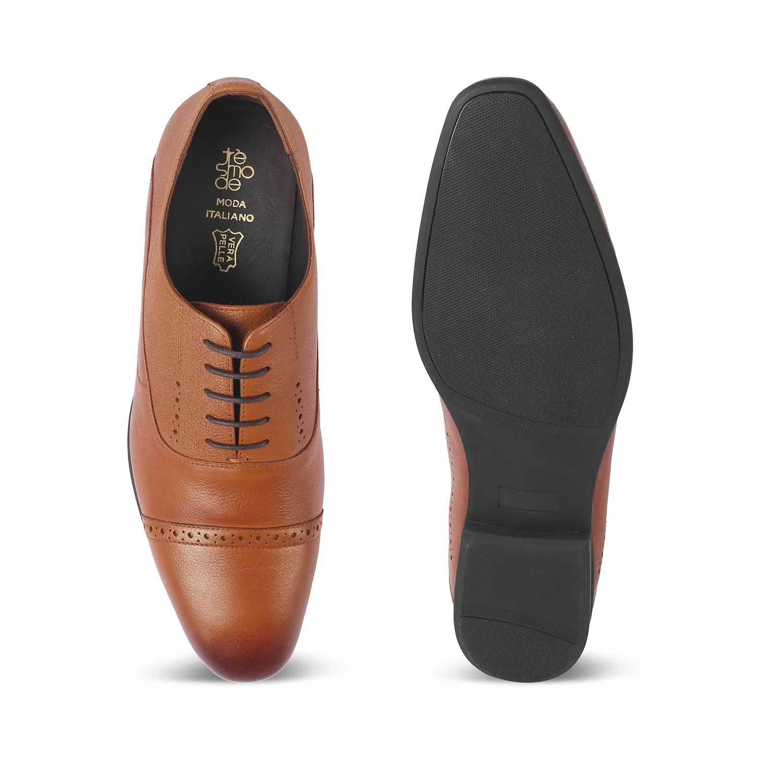 Tresmode Napier Tan Men's Oxford Lace Ups