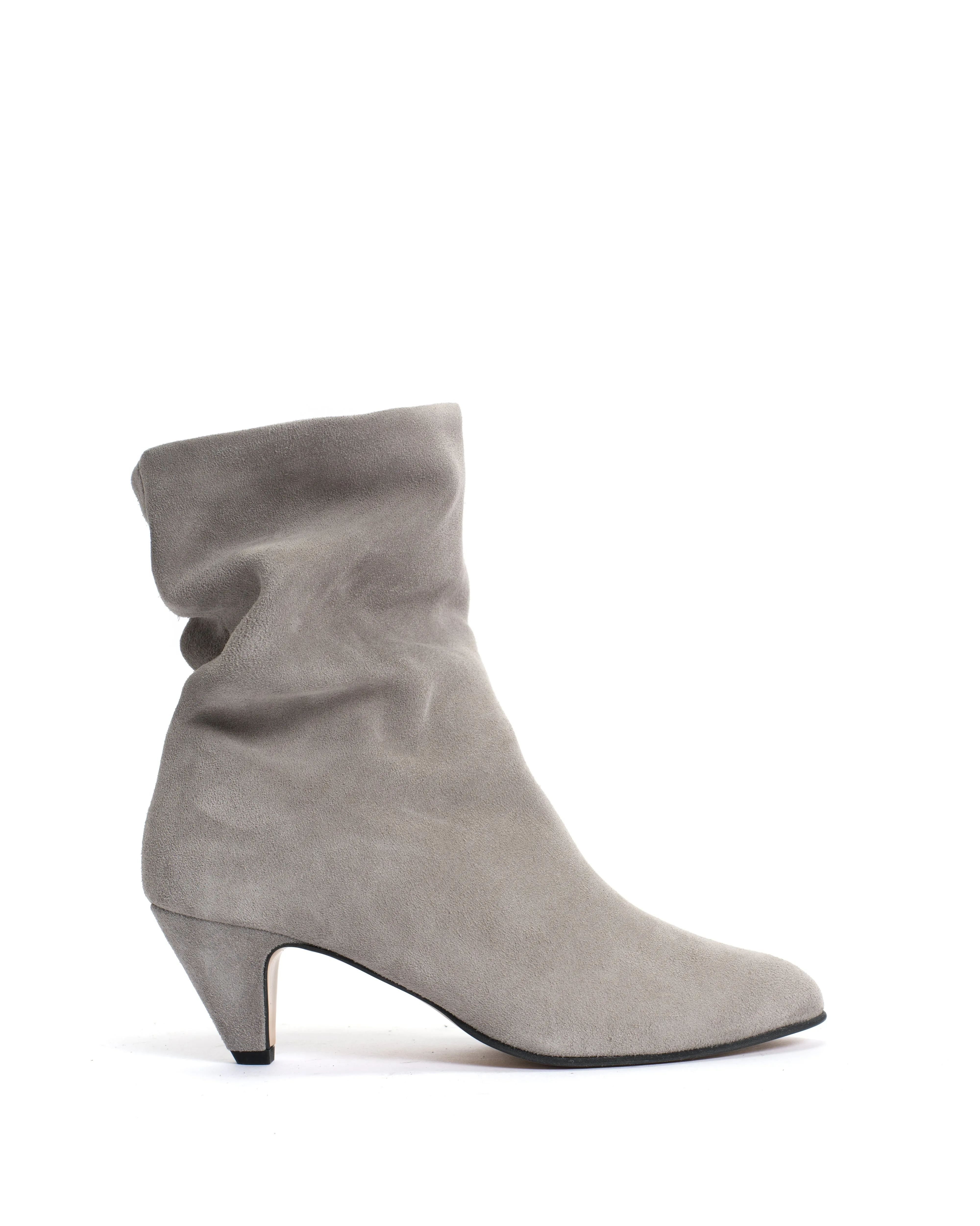 Vully 50 Stiletto Calf Suede Asphalt grey