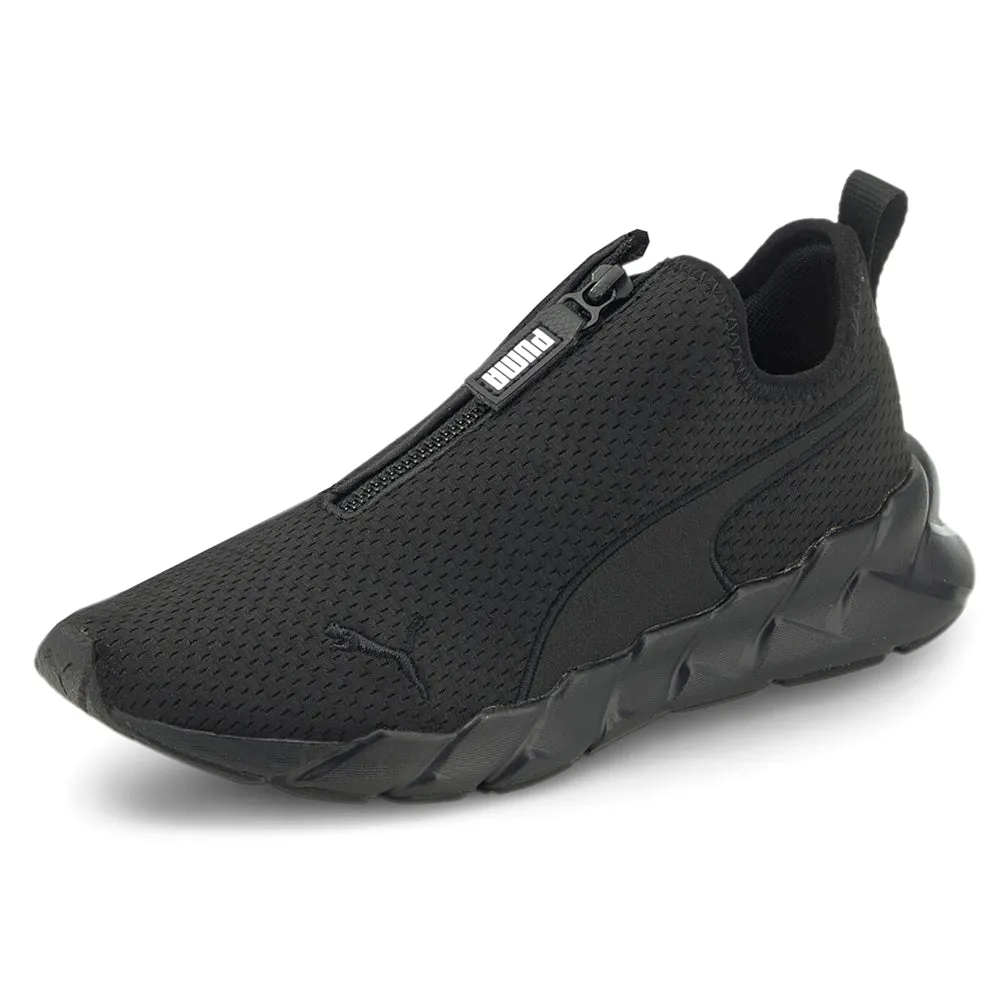 Weave Zip Slip On Training Shoes