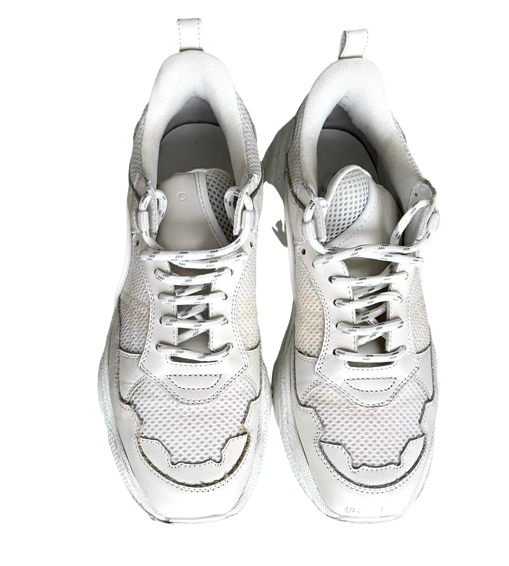 White Leather Sneakers - 10