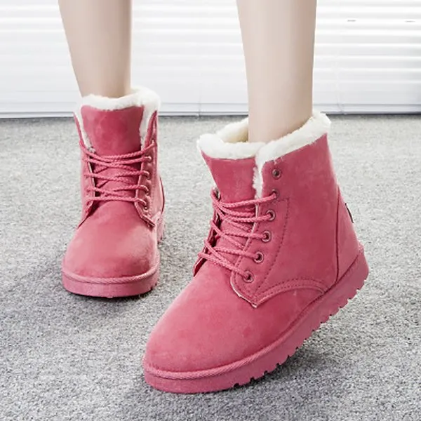 Women Fluffy Snow Boots