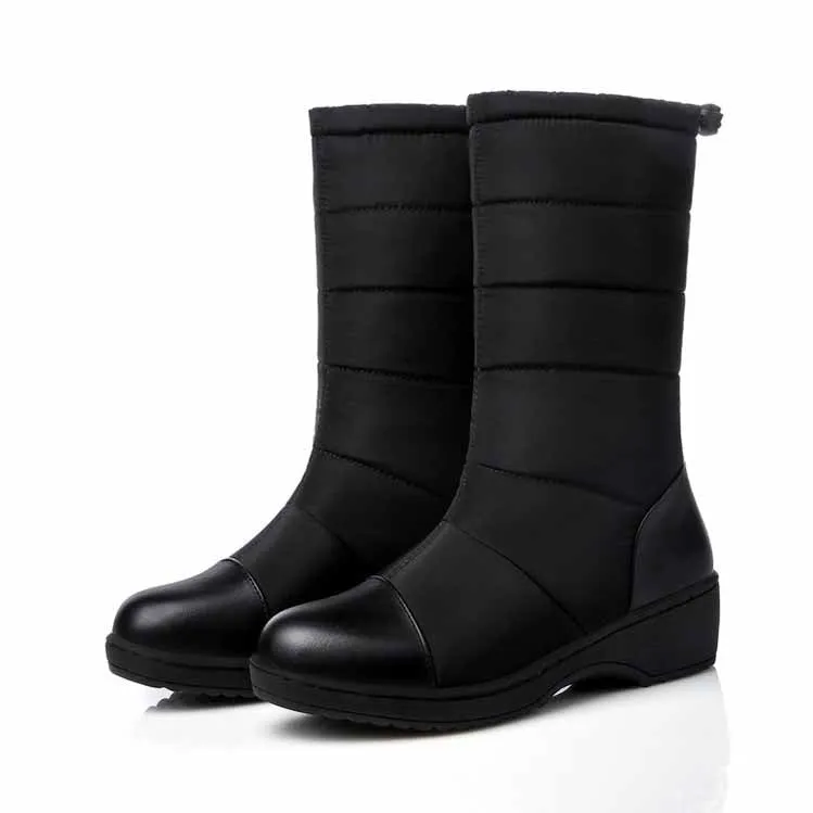 Women Winter Snow Boots Warm Mid-calf Boots Anti-Slip Waterproof Winter Booties