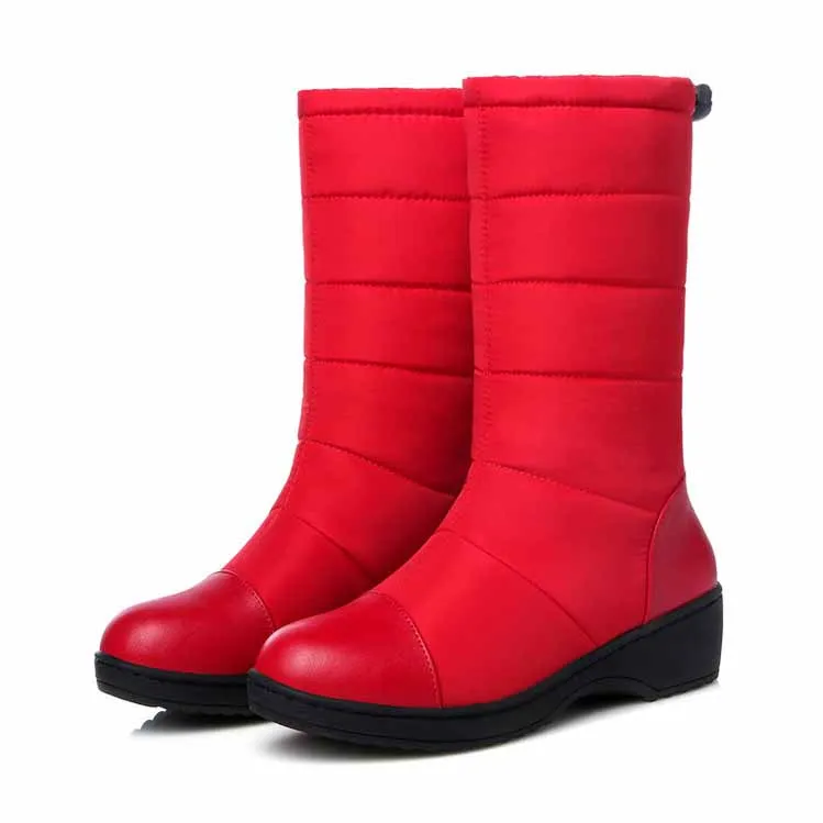 Women Winter Snow Boots Warm Mid-calf Boots Anti-Slip Waterproof Winter Booties