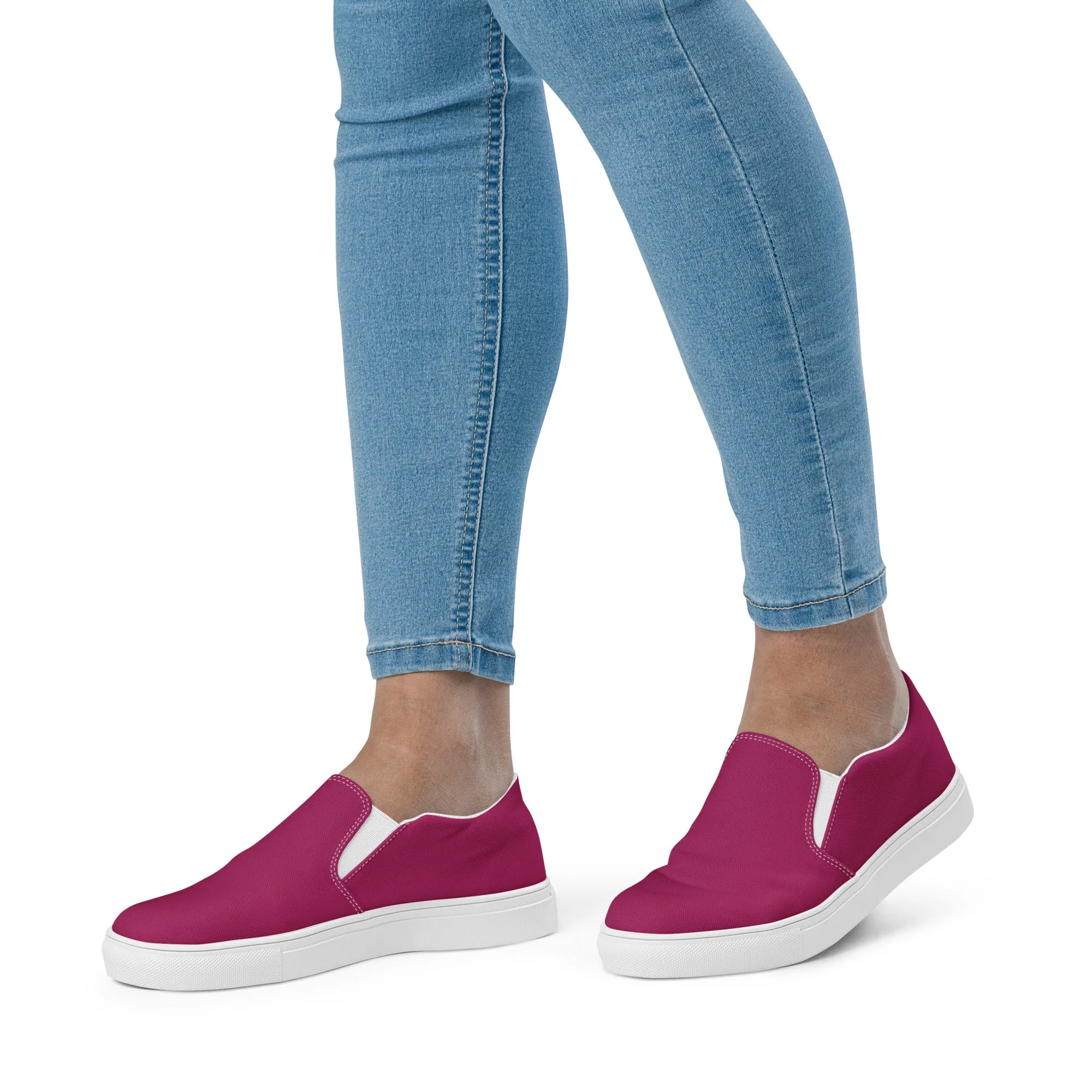 Women’s Berry Purple slip-on canvas shoes