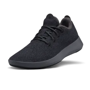 Women's Wool Runner Mizzles - Natural Black (Dark Grey Sole)